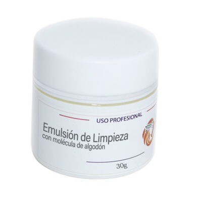 Emulsión de limpieza con moléculas de algodón