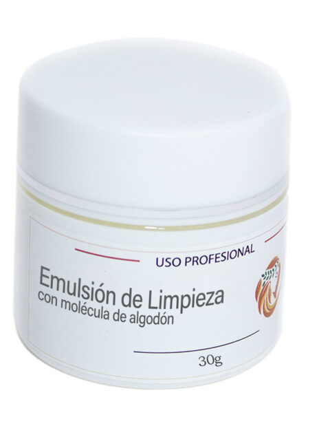 Emulsión de limpieza con moléculas de algodón