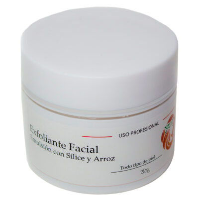 Exfoliante facial de arroz y sílice