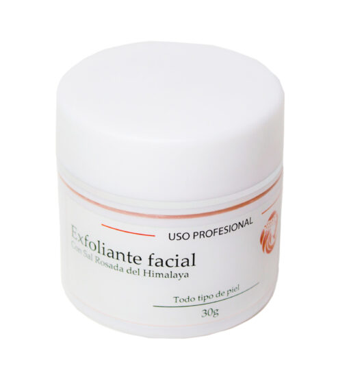 Exfoliante facial con sal rosada del Himalaya