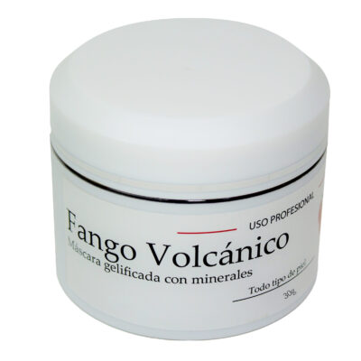 Fango volcánico máscara gelificada con minerales