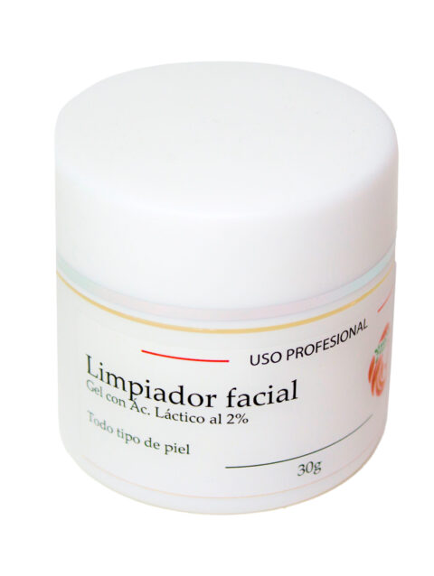 Limpiador facial en gel con ácido láctico al 2%