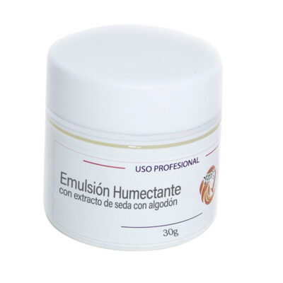 Emulsión humectante con extracto de seda con algodón