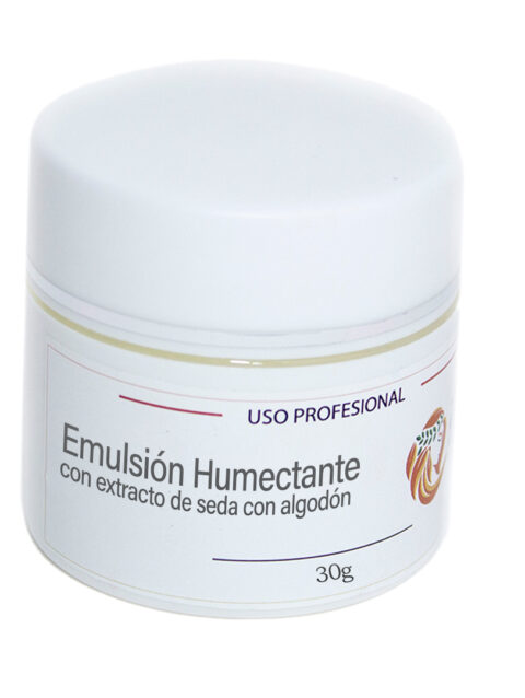 Emulsión humectante con extracto de seda con algodón