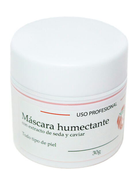 Máscara humectante con extracto de seda y caviar