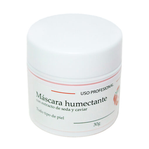 Máscara humectante con extracto de seda y caviar