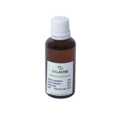SALACNE (coctél de ácido mándelico al 20%+ácido salicílico al 20%+resorcina al 20%)