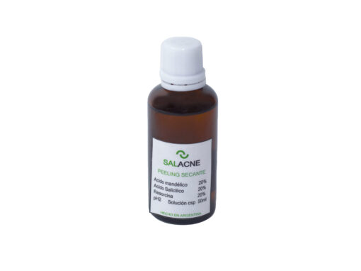 SALACNE (coctél de ácido mándelico al 20%+ácido salicílico al 20%+resorcina al 20%)