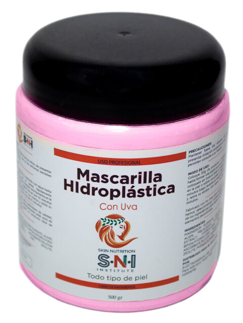 Mascarilla hidroplástica con uva