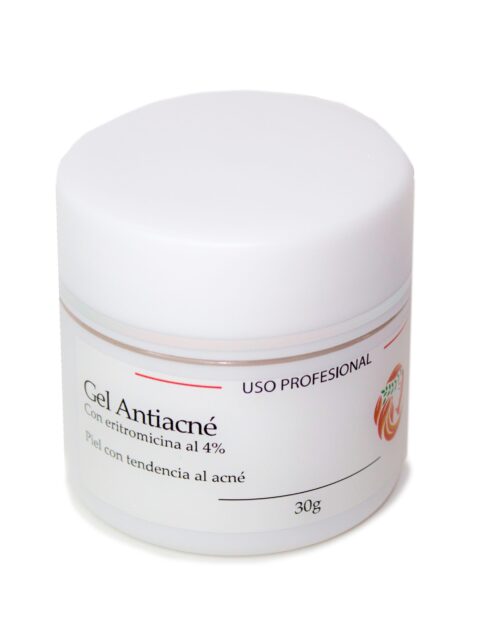 Gel antiacné con eritromicina al 4%